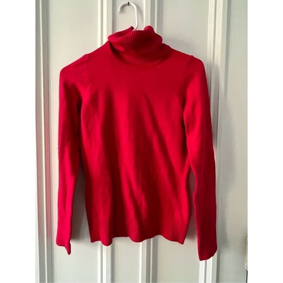 French connection bright red/pink turtleneck sweater XS - Picture 1 of 4